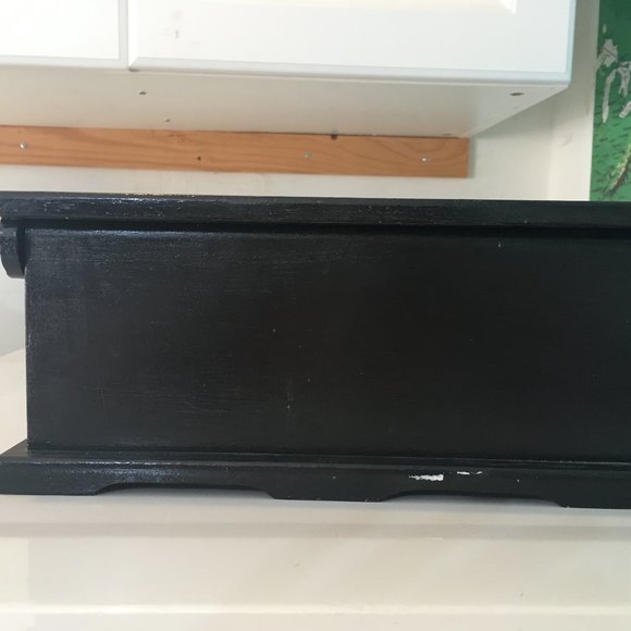 Vintage Hand Painted Floral Wood Box - Picture 7 of 7